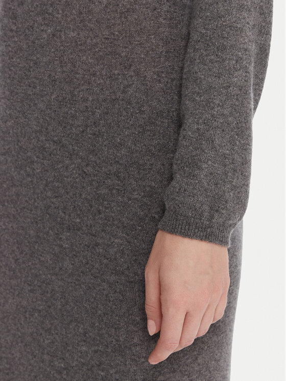 Kontatto Kontatto Úpletové šaty 3M0964C Sivá Slim Fit