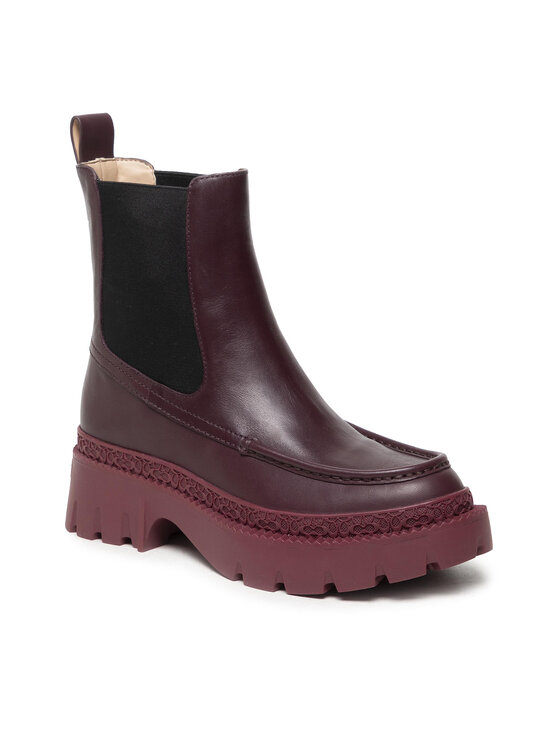 coach leather booties