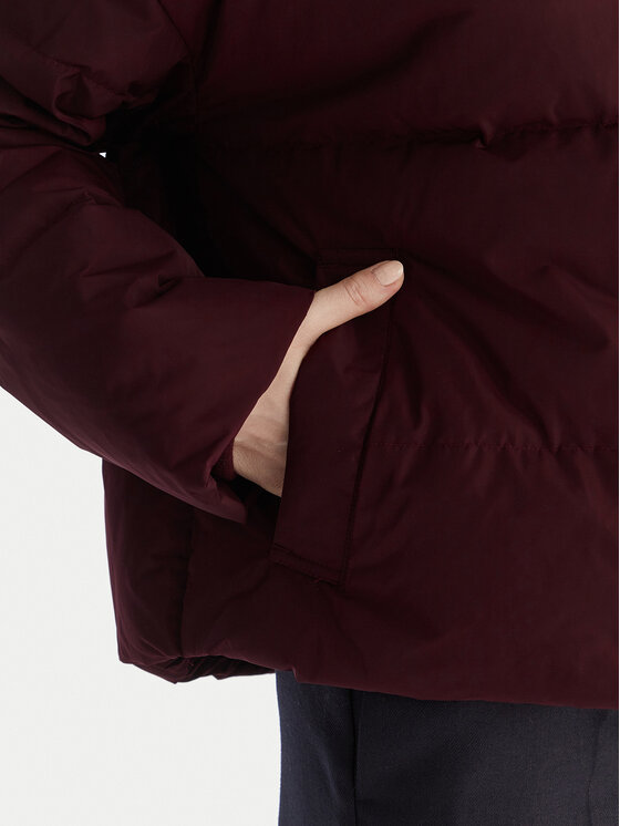 Tommy Hilfiger Tommy Hilfiger Пухено яке WW0WW47294 Бордо Relaxed Fit
