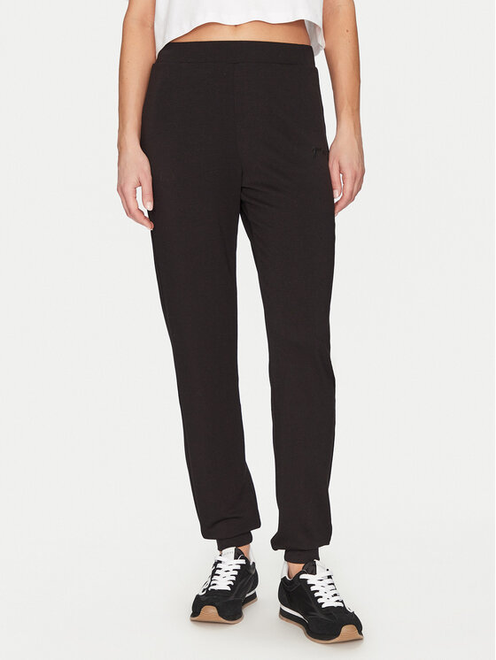 Guess Guess Pantaloni din material O5GB05 KCQP2 Negru Regular Fit