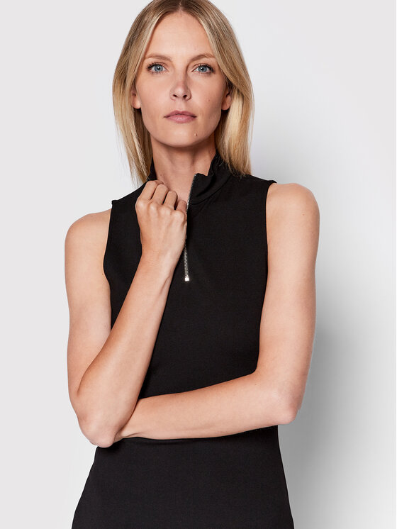 HUGO Hugo Každodenné šaty Nerie 50482713 Čierna Slim Fit
