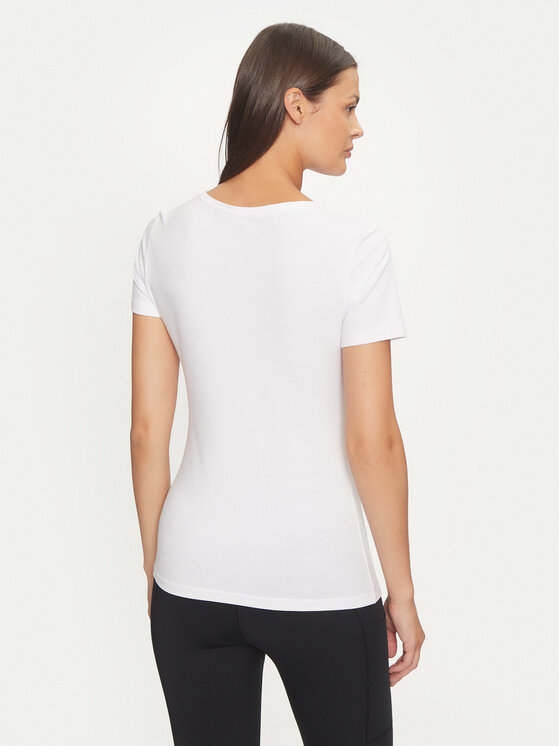 4F 4F T-krekls 4FWMM00TTSHF1846 Balts Slim Fit