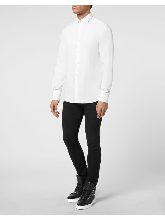 PHILIPP PLEIN PHILIPP PLEIN Košile 1555 Bílá Regular Fit