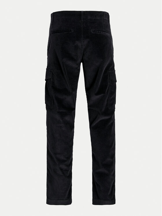 Jack & Jones Junior Jack & Jones Junior Kalhoty z materiálu Kane 12258392 Černá Relaxed Fit