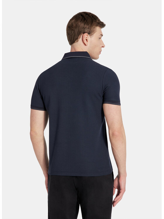 Pako Lorente Pako Lorente Polo P25WF-TX-003 Granatowy Classic Fit