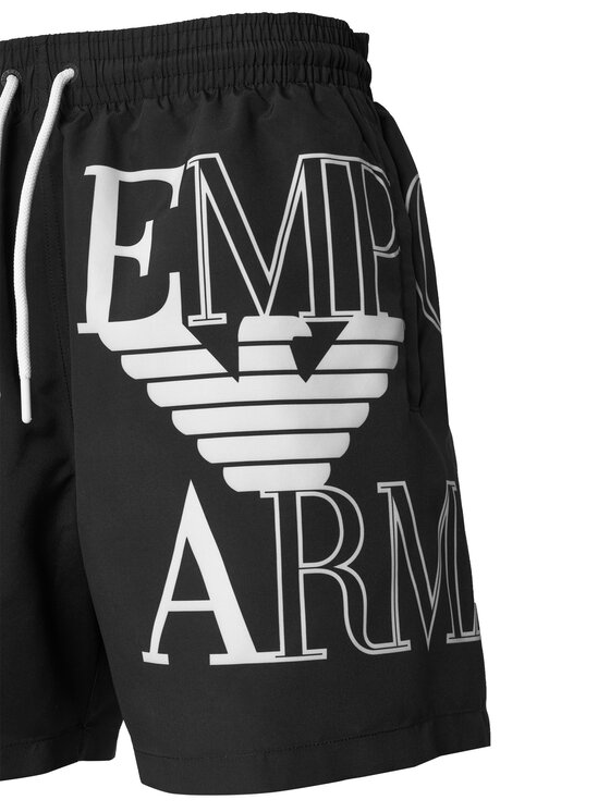 Emporio Armani Emporio Armani Szorty kąpielowe EM000583 AF20434 UC001 Czarny Regular Fit