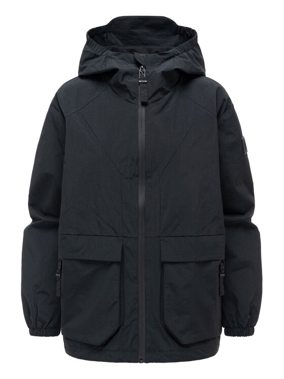 Navahoo Navahoo Kurtka przejściowa Donnerwetter Czarny Regular Fit