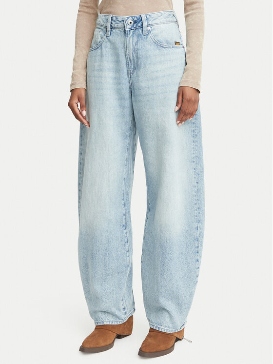G-STAR G-Star Jeansy Barrel 3D D30623-D788 Modrá Wide Leg