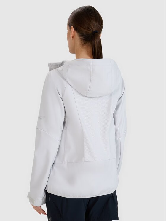 4F 4F Kurtka softshell 4FWSS25TSOFF315-27S Szary Slim Fit