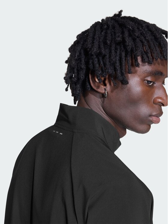 adidas adidas Bluza TECH TREFOIL ESSENTIALS FZ HOOD Czarny Regular Fit