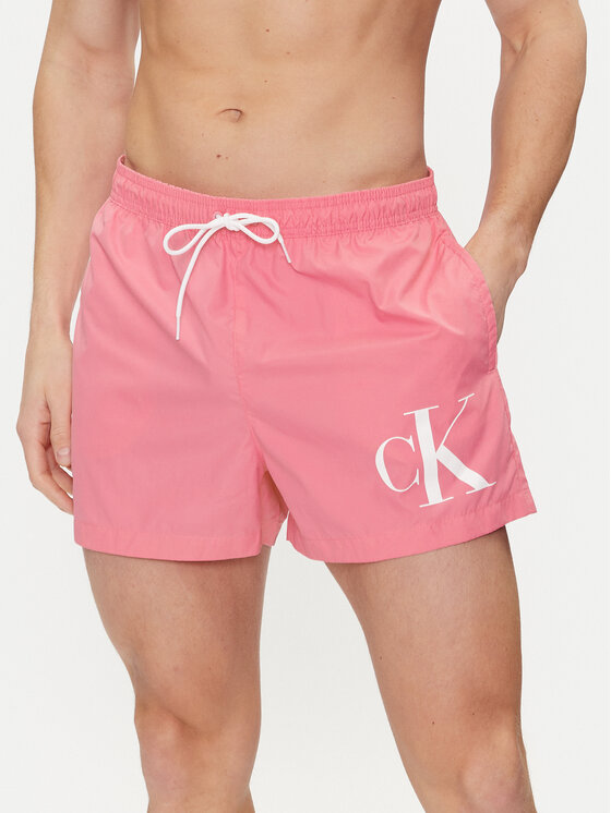 Calvin Klein Swimwear Short de bain KM0KM00967 Rose Regular Fit Modivo
