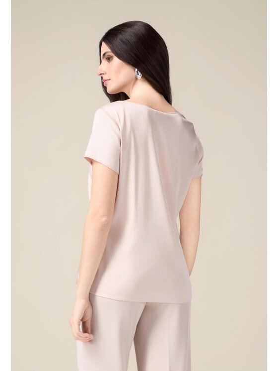 Oltre Oltre Bluzka 2421R002970N006 Różowy Regular Fit