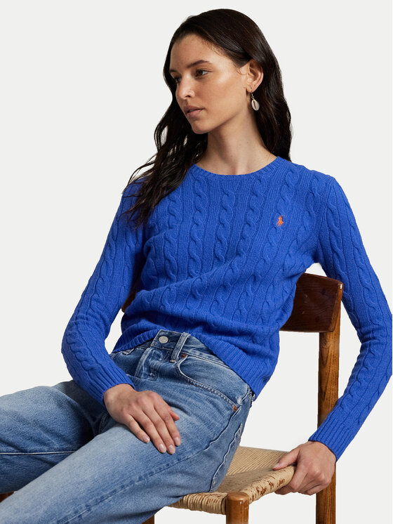 Polo Ralph Lauren Polo Ralph Lauren Sweter 211971865006 Niebieski Slim Fit