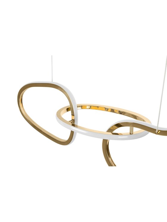 MIAhome MIAhome Lampa wisząca JAZZ 3 złota 80 cm Złoty