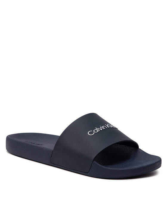Calvin Klein Jeans Calvin Klein Jeans Nazouváky Pool Slide HM0HM00455 Tmavomodrá