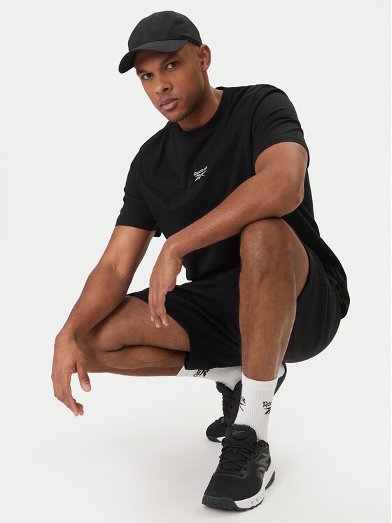 Reebok Reebok Set tricou și pantaloni scurți Baz RK25609CCM Negru Regular Fit