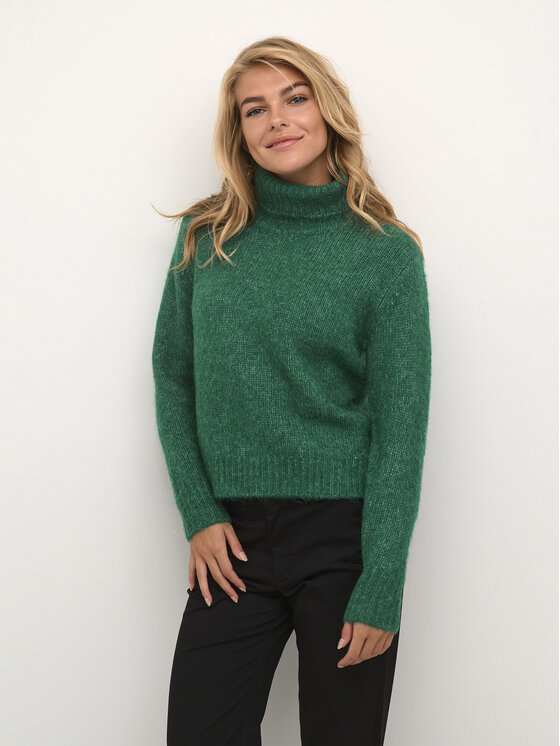 Kaffe Pulover Kaalioma Rollneck 10506946 Verde Loose Fit
