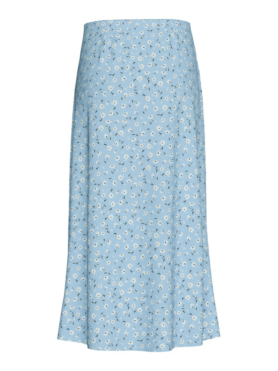 Pieces Pieces Spódnica midi Nya 17147811 Błękitny Regular Fit
