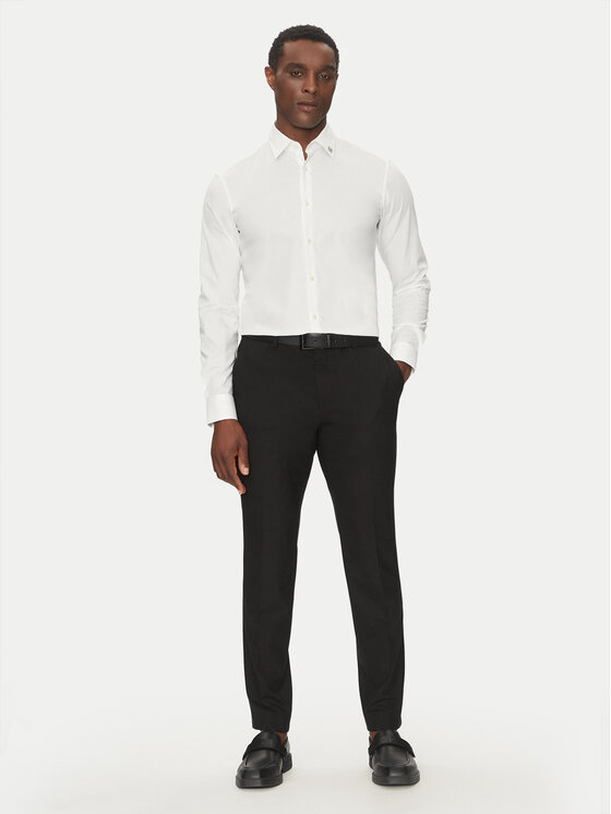 HUGO HUGO Košeľa Ermo 50539307 Biela Slim Fit