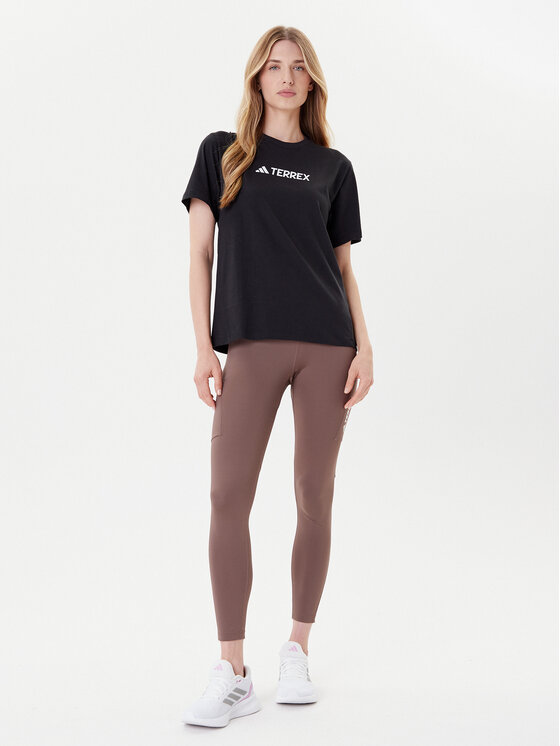 adidas adidas T-shirt Terrex Classic Logo JF9131 Crna Regular Fit