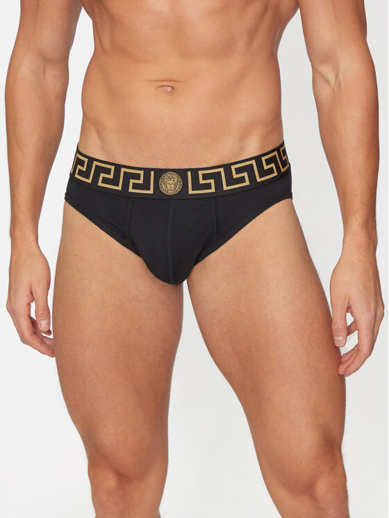 Versace Versace Σετ σλιπ 2 τμχ. AU10180 1A10011 Μαύρο