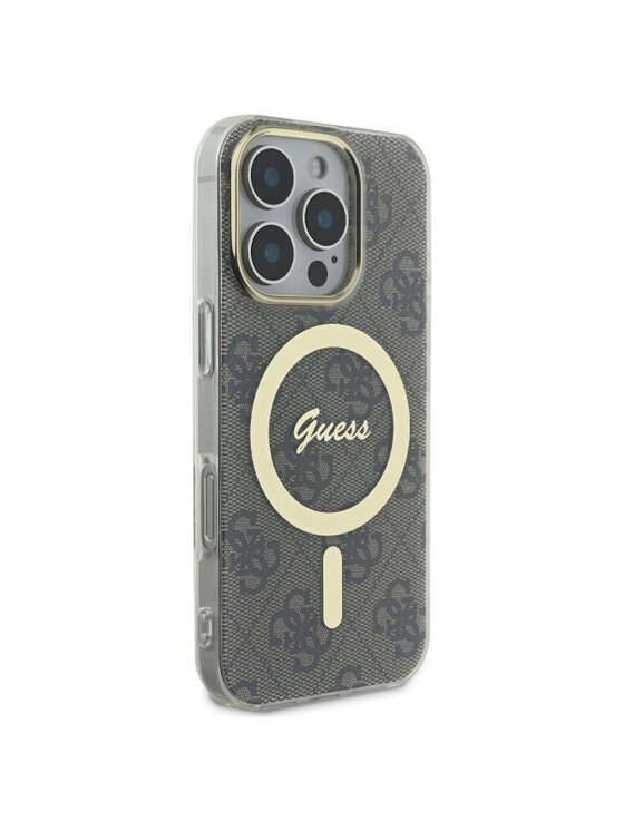 Guess Guess Etui na telefon Apple iPhone 16 Pro Max Brązowy