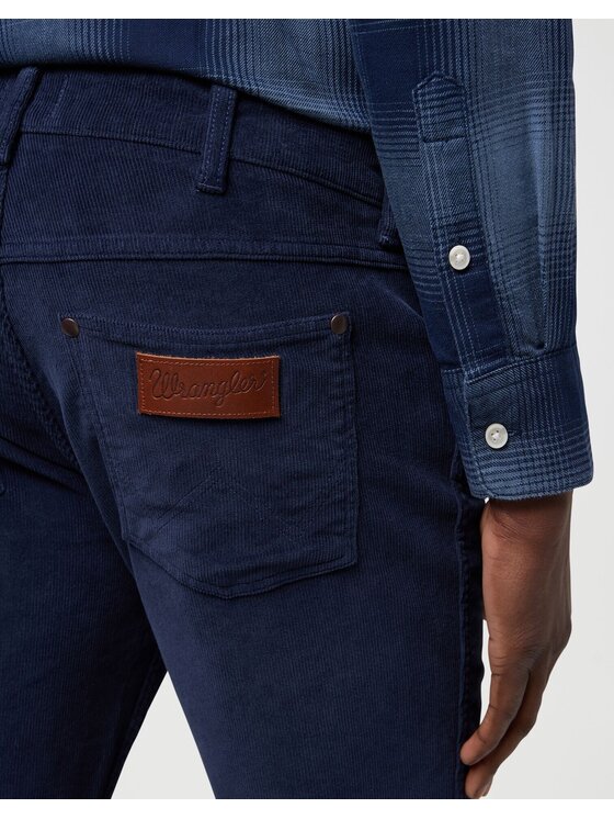 Wrangler Wrangler Spodnie materiałowe GREENSBORO Granatowy Straight Leg