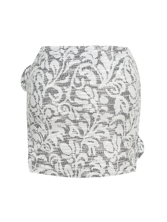 Magda Matyja Magda Matyja Spódnica mini PALAZZO SKIRT Szary Fitted Fit