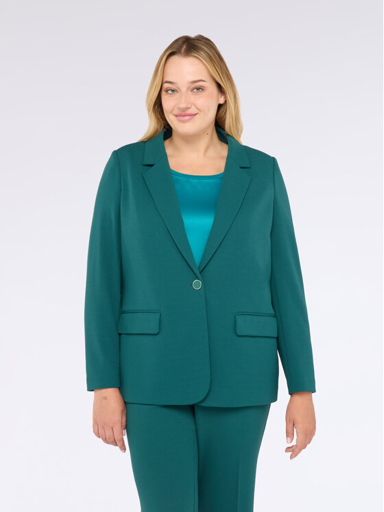 Fiorella Rubino Fiorella Rubino Giacca outdoor Q529T000212N024 Turchese A-Line Fit
