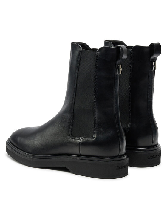Calvin Klein Calvin Klein Kotníková obuv s elastickým prvkem HW0HW02180 Černá