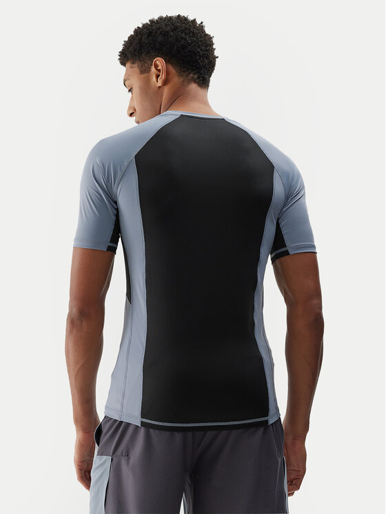 4F 4F Funkční tričko 4FWSS24TFTSM700 Šedá Slim Fit