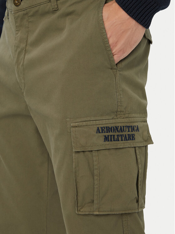 Aeronautica Militare Aeronautica Militare Cargo nadrág 262PA1329UCT02443 Zöld Regular Fit
