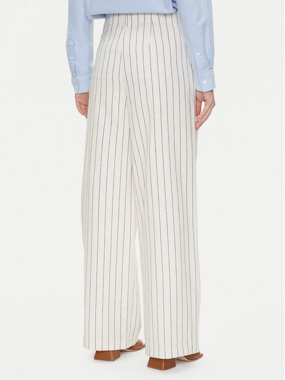 Pepe Jeans Pepe Jeans Pantaloni din material Herly PL211806 Bej Wide Leg