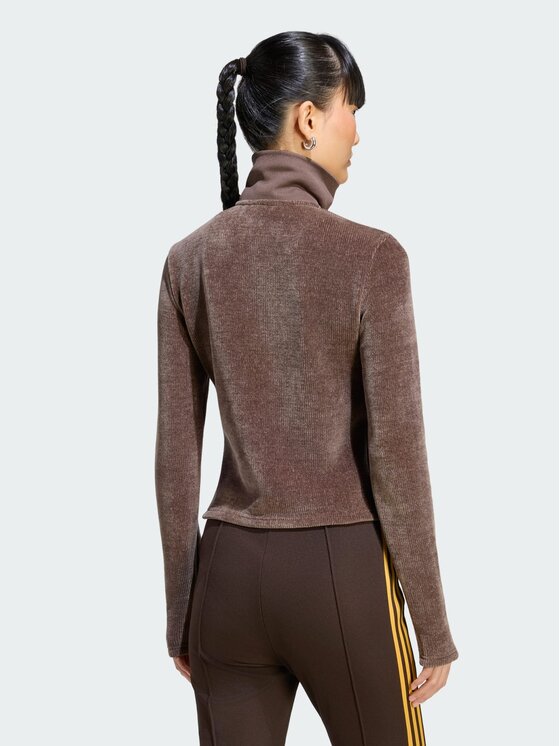 adidas adidas Kardigan 170203 Brązowy Slim Fit