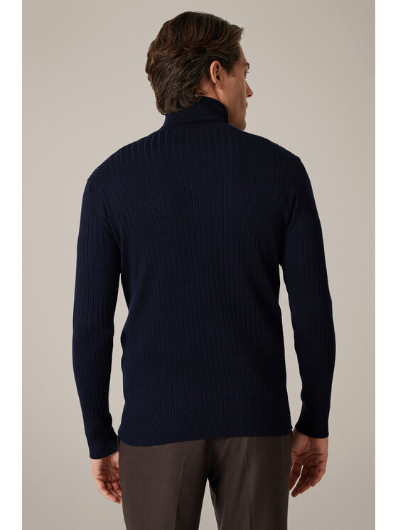Lancerto Lancerto Sweter Vorn SW073225000086 Granatowy Regular Fit