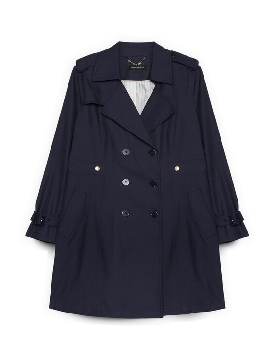 Fiorella Rubino Fiorella Rubino Cappotto invernale 0009T000359N034 Blu Slim Fit