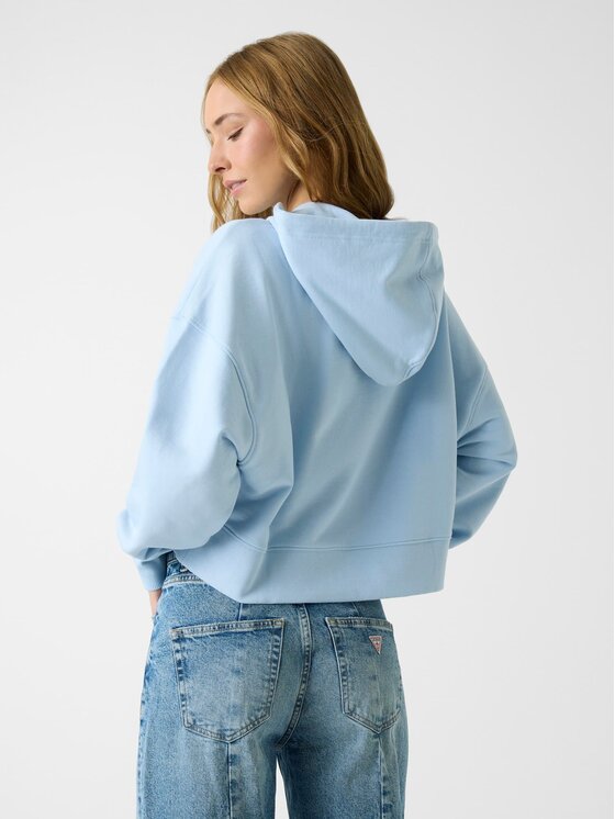 Guess Jeans Guess Jeans Суитшърт W6RQ00 K68I4 Светлосиньо Relaxed Fit