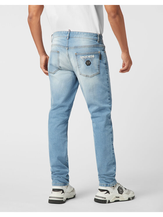 PHILIPP PLEIN PHILIPP PLEIN Jeansy 25897 Niebieski Straight Leg