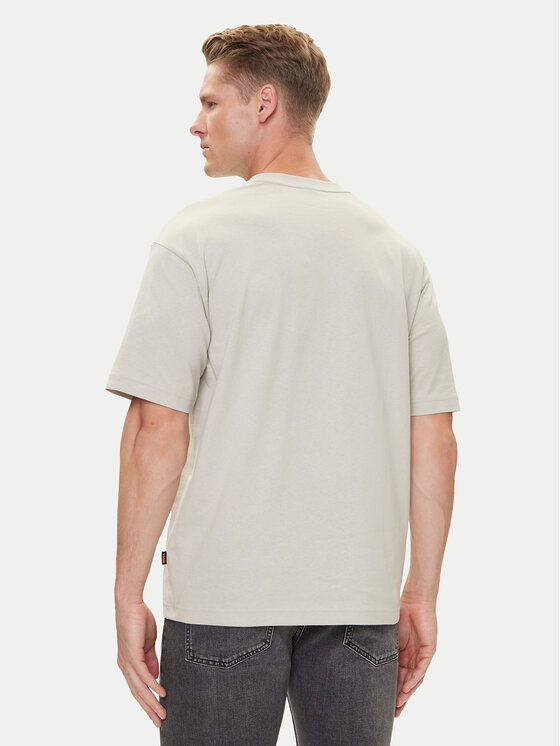 BOSS BOSS T-Shirt Te_Voyage 50546370 Beżowy Relaxed Fit