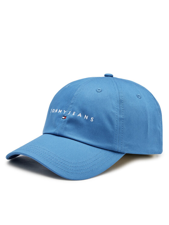 Tommy Jeans Cepure ar nagu Tjm Linear Logo 6-Panel Cap AM0AM12894 Zils