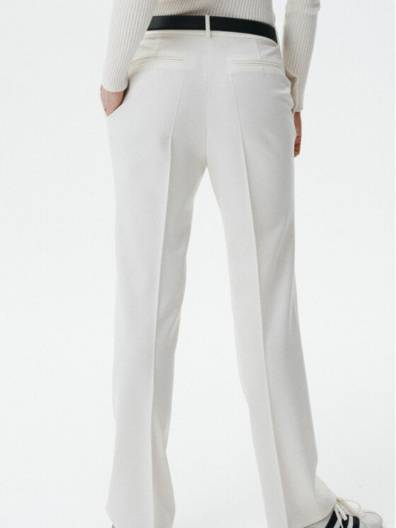 MARI PRETI MARI PRETI Pantalone da abito Serene Bianco Regular Fit