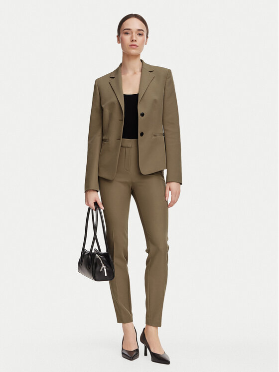 HUGO HUGO Spodnie materiałowe Hagonia-1 50539991 Brązowy jasny Slim Fit