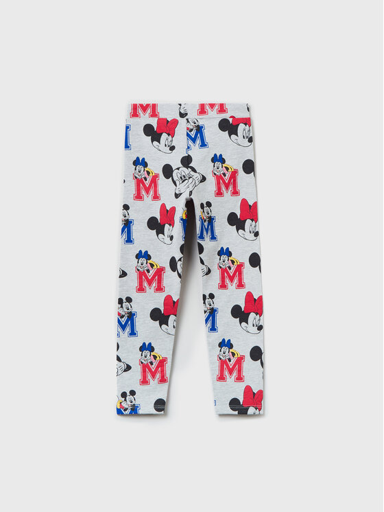 OVS OVS Legginsy MICKEY & FRIENDS 1614975 Szary Slim Fit