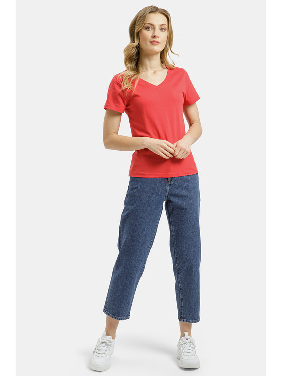 Cross Jeans Cross Jeans T-Shirt 56250-007 Czerwony