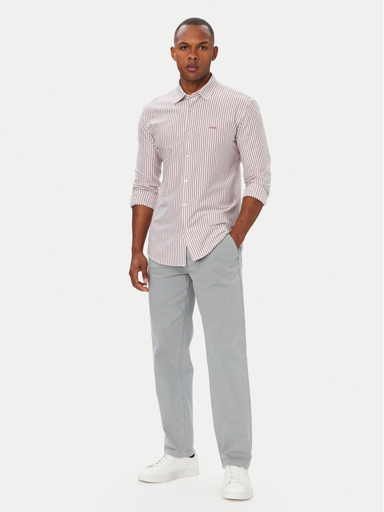 BOSS BOSS Cămașă Mysoft 50519748 Roșu deschis Slim Fit