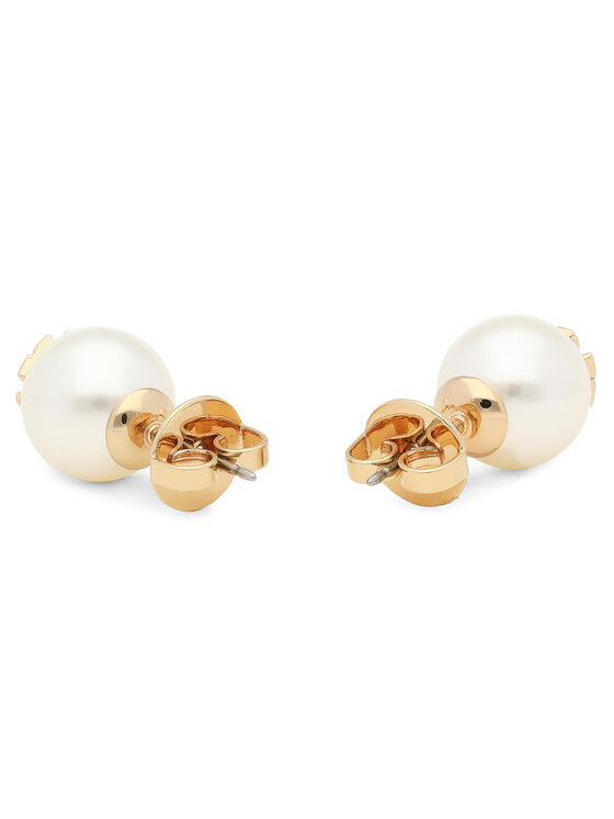 Tory Burch Boucles d'oreilles Crystal Pearl Stud Earring 11165514 Blanc •  