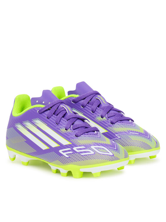 adidas adidas Buty do piłki nożnej F50 Club Firm/Multi-Ground Boots Kids JI0030 Fioletowy