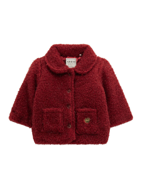 Guess Guess Prehodna jakna A5BL01 WGIT0 Bordo rdeča Regular Fit