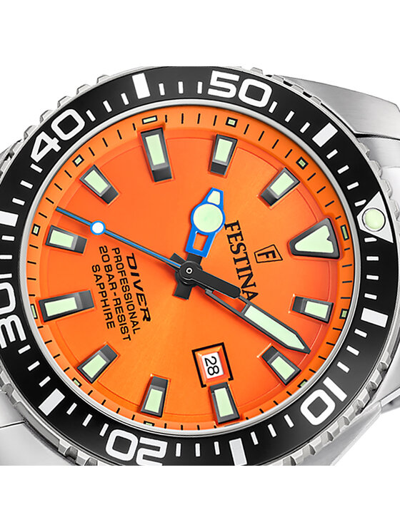 Festina Festina Zegarek F20663-4 Srebrny
