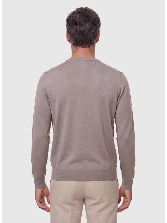 Pako Lorente Pako Lorente Sweter P26WP-2X-008 Beżowy Straight Fit
